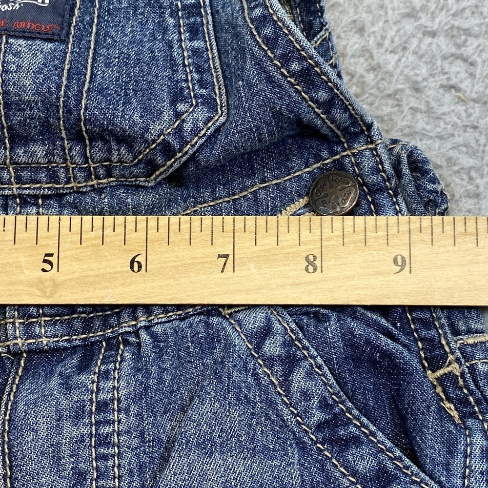 OshKosh‎ B'gosh Overalls Boys 6-9 Months Blue Denim Vestbak Cargo Pockets - Picture 5 of 9